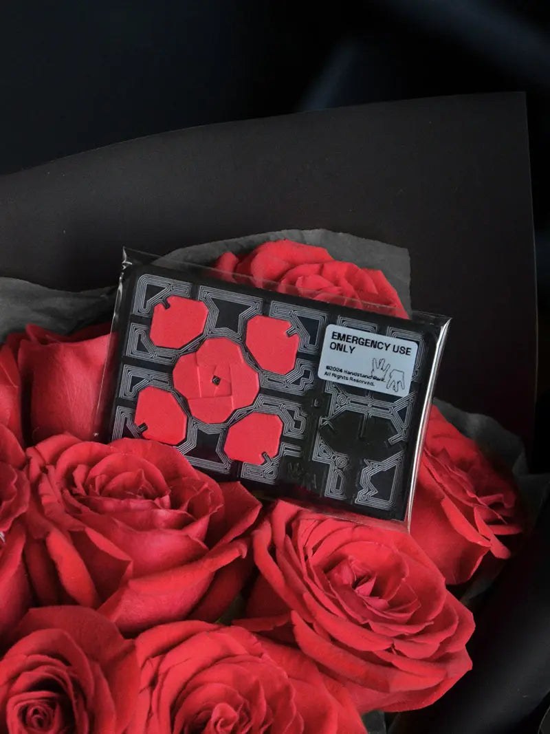 Quick-assemble Red Rose | 3D Printed Toy Footnote Accessories Co.