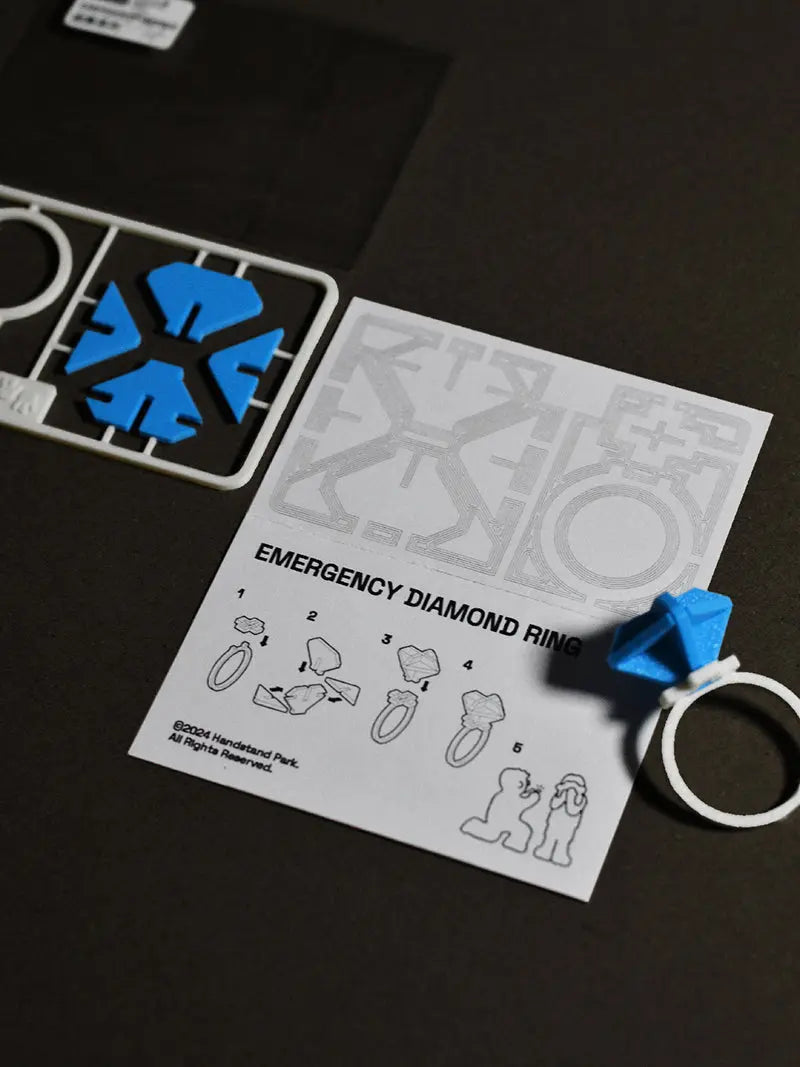 Quick-assemble Diamond Ring  | 3D Printed Toy Footnote Accessories Co.