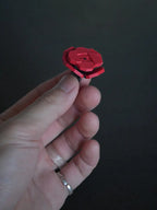 Quick-assemble Red Rose | 3D Printed Toy Footnote Accessories Co.