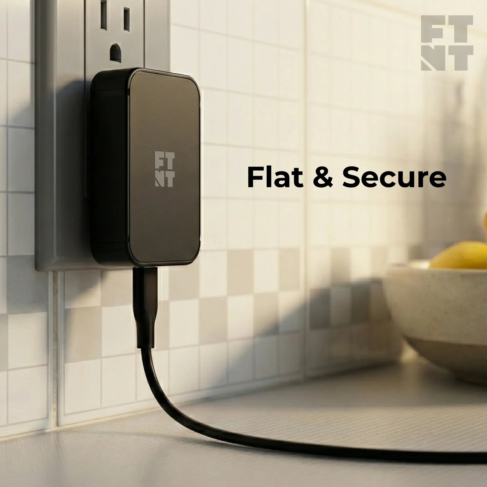 30W USB-C Compact Power Adapter (Soft-touch 1m/3ft USB-C Cable Included) Footnote Accessories Co.