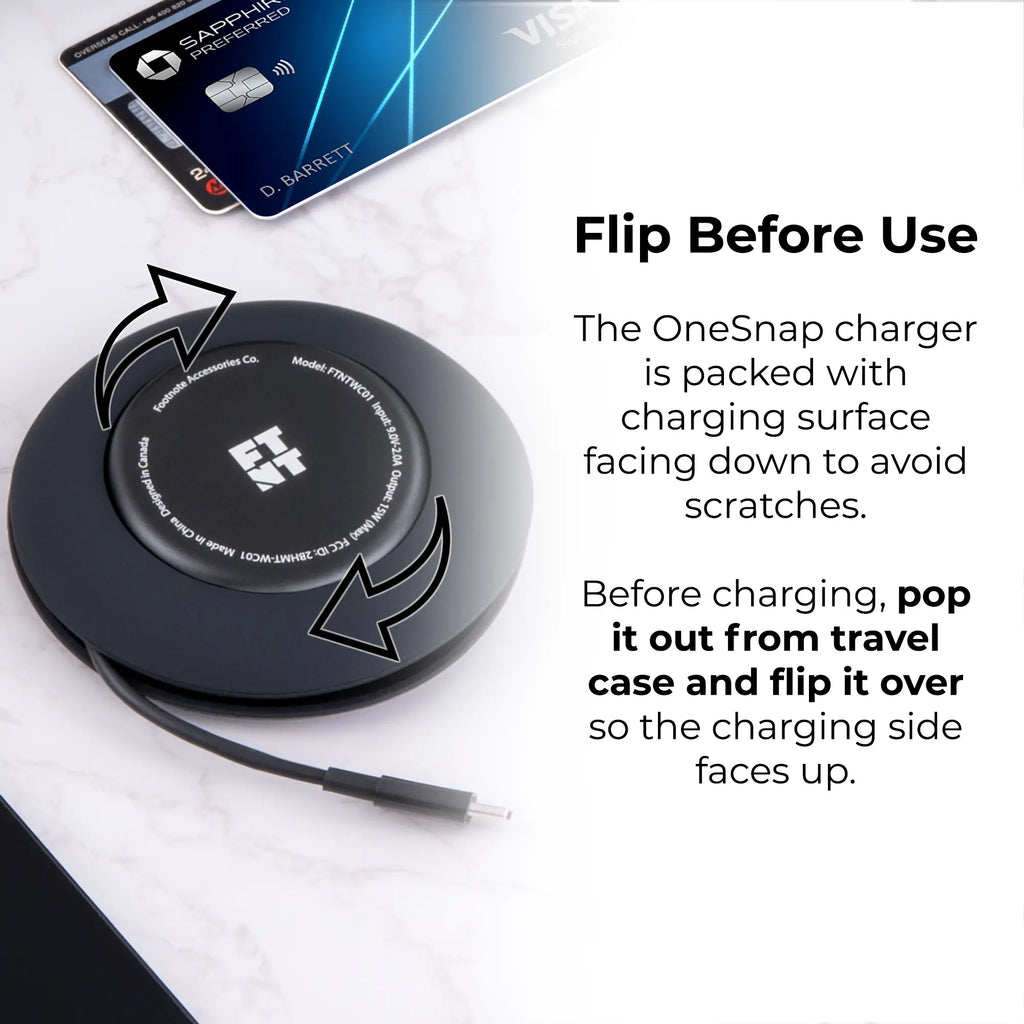 OneSnap Magnetic Wireless Charger (Compatible with MagSafe) Footnote Accessories Co.