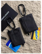 Mini Zipper Coin Pouch – Unisex Multi-Function Card, ID & Key Wallet | by ROUGHCLOUD Footnote Accessories Co.