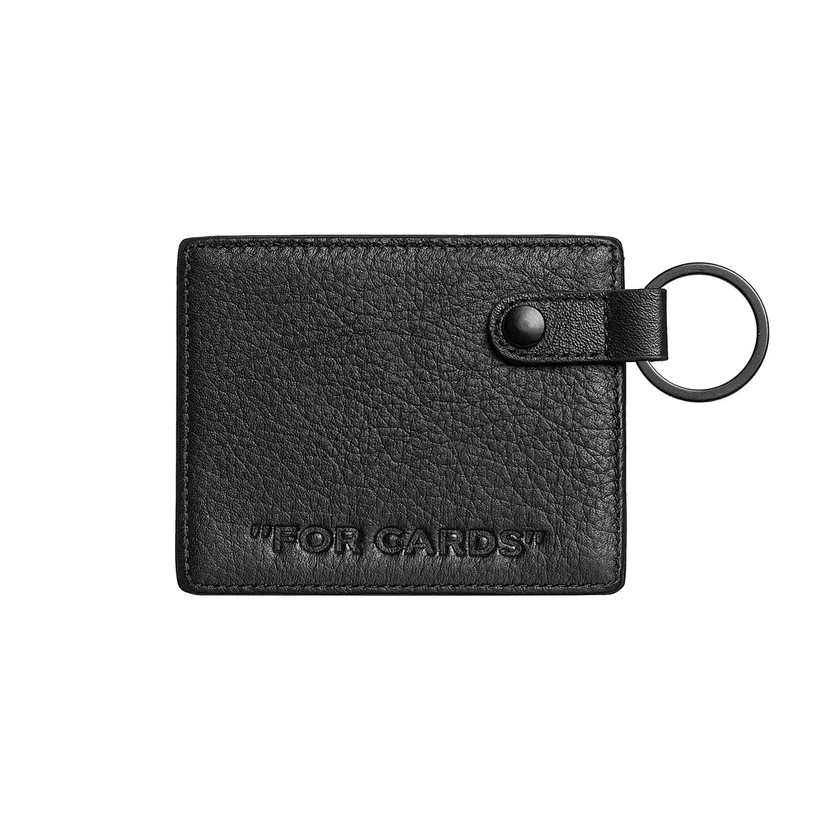 Black Vegan Leather Card Holder – Multi-Slot Slim Wallet for Bank & Transit Cards | by ROUGHCLOUD Footnote Accessories Co.