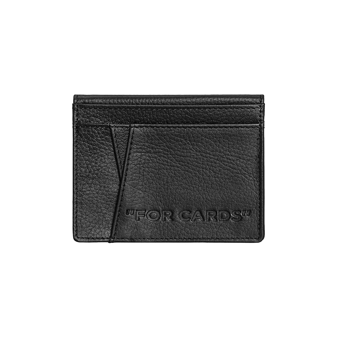 Black Bi-Folded Vegan Leather Card Wallet – Multi-Slot Holder for Bank & Transit Cards | by ROUGHCLOUD Footnote Accessories Co.